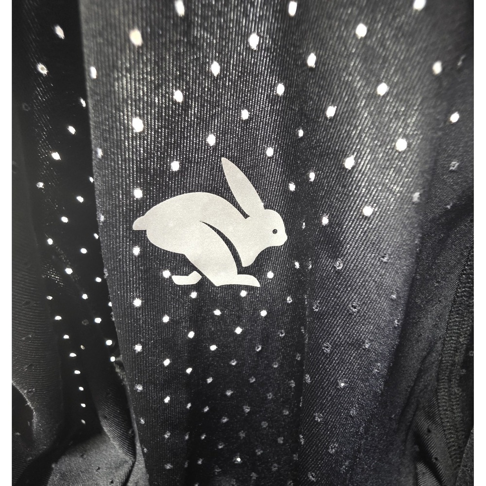 Rabbit Running EZ Tee Shirt Mens Black Vented Mesh Long Sleeve Lightweight